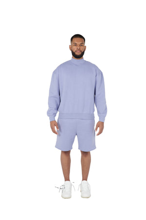 Lavender oversized tracksuit shorts high quality 