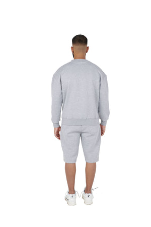 Grey oversized tracksuit shorts high quality 
