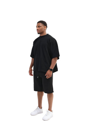 Boxy Fit Oversized T-Shirts- black 3