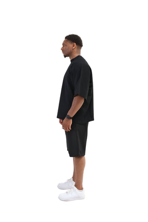 Boxy Fit Oversized T-Shirts- black 4