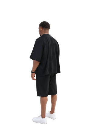 Boxy Fit Oversized T-Shirts- black 5
