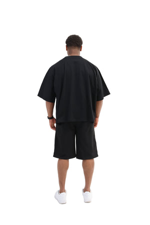 Boxy Fit Oversized T-Shirts- black 6