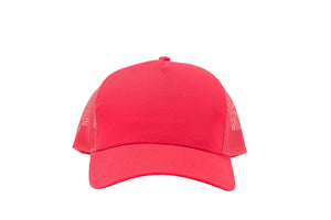 Wholesale Red Netted Mesh Snap Back Cap