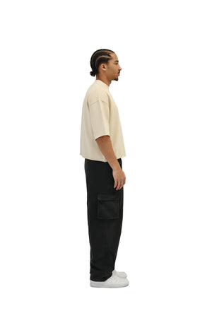 Cropped Oversized Boxy Fit T-Shirts 260GSM beige 8