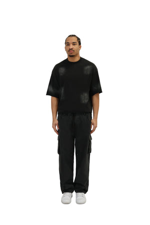 Cropped Oversized Boxy Fit T-Shirts 260GSM black 2