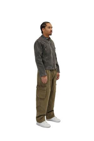 Denim Wash Bike Jean Jacket 01