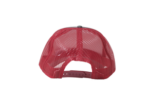 Wholesale Plain Grey and Red Foam Mesh Snap Back Cap