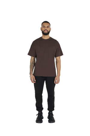 chocolate brown Essential Oversized T shirt 180GSM
