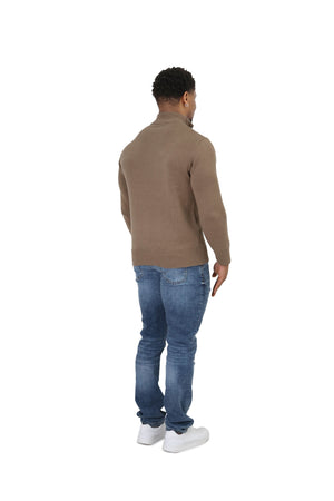 Luxury Silky Wool Knit Quarter Zip
