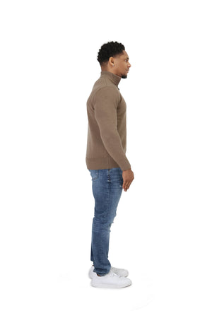Luxury Silky Wool Knit Quarter Zip