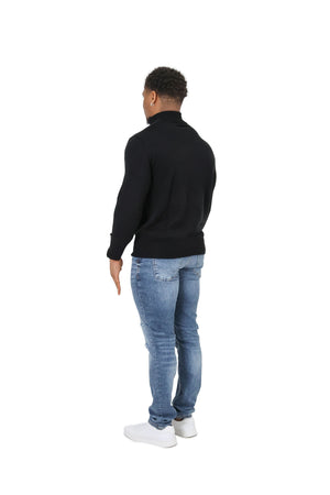 Luxury Silky Wool Knit Quarter Zip