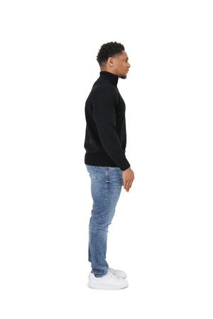 Luxury Silky Wool Knit Quarter Zip