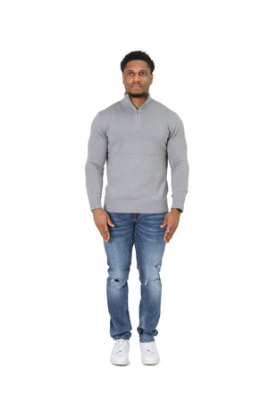 Luxury Silky Wool Knit Quarter Zip
