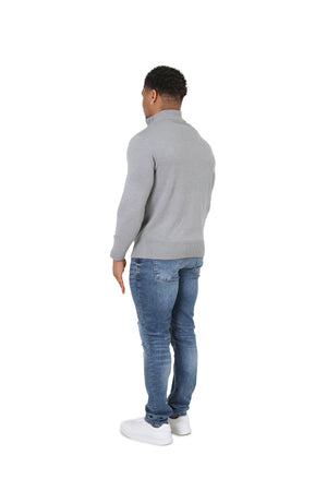 Luxury Silky Wool Knit Quarter Zip