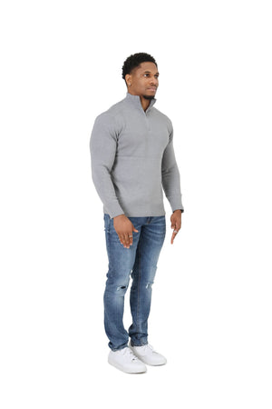 Luxury Silky Wool Knit Quarter Zip