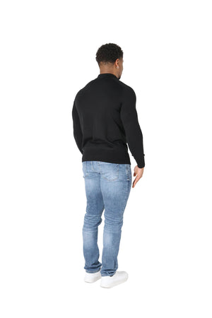 Luxury Silky Wool Knit Long Sleeve Poly Tops
