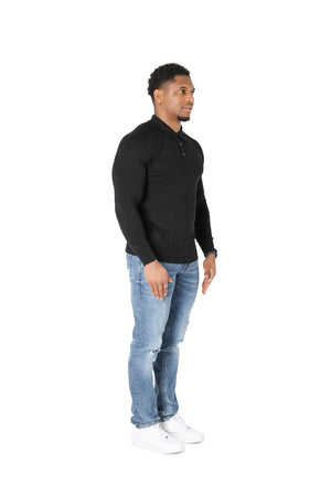 Luxury Silky Wool Knit Long Sleeve Poly Tops