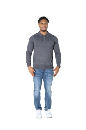 Luxury Silky Wool Knit Long Sleeve Poly Tops