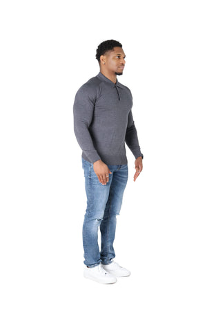 Luxury Silky Wool Knit Long Sleeve Poly Tops