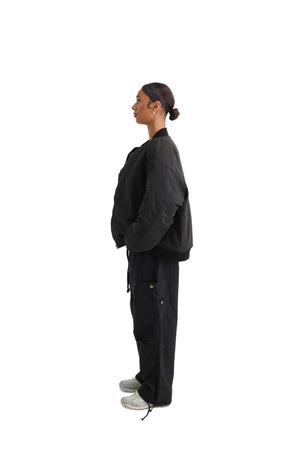 Cropped Bomber Jacket