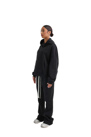 Oversized Flared Joggers 420GSM black