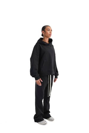 Oversized Flared Joggers 420GSM black