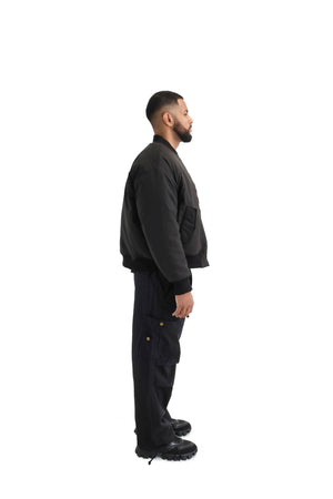 Cropped Bomber Jacket