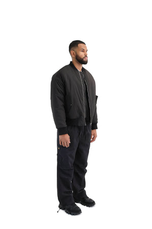 Cropped Bomber Jacket
