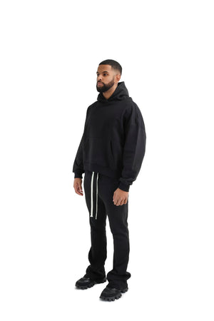 Oversized Flared Joggers 420GSM black