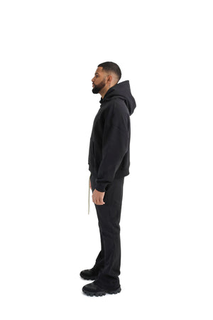 Oversized Flared Joggers 420GSM black