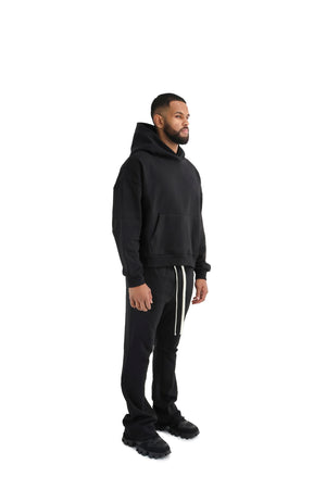 Oversized Flared Joggers 420GSM black