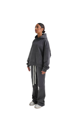 Oversized Slightly Cropped Hoodie 420GSM grey