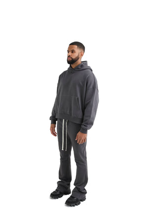 Oversized Slightly Cropped Hoodie 420GSM grey
