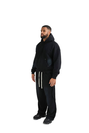 Distressed Acid Wash Stud Hoodies 400GSM