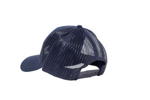 Wholesale Navy Netted Mesh Snap Back Cap