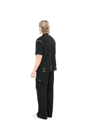 Paint Stroke Oversized T-Shirt 240GSM black 5