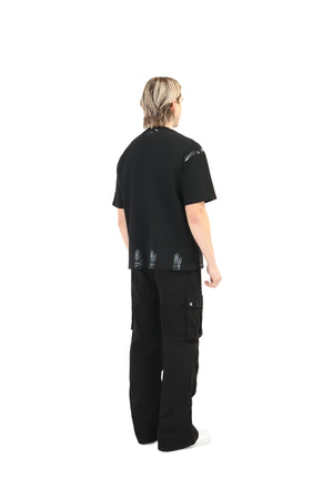 Paint Stroke Oversized T-Shirt 240GSM black 7