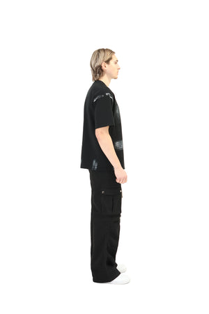 Paint Stroke Oversized T-Shirt 240GSM black 8