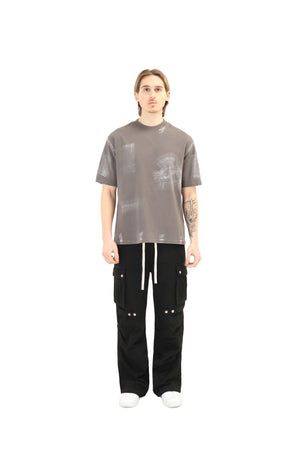 Paint Stroke Oversized T-Shirt 240GSM grey 2