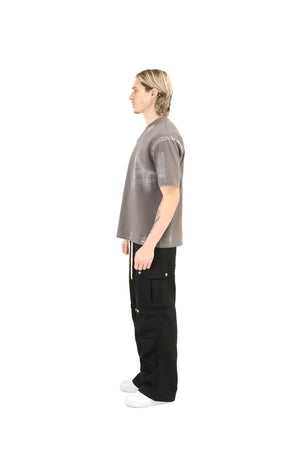 Paint Stroke Oversized T-Shirt 240GSM grey 4