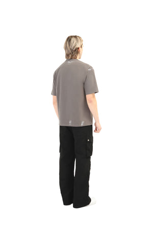 Paint Stroke Oversized T-Shirt 240GSM grey 7