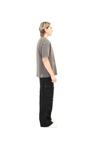 Paint Stroke Oversized T-Shirt 240GSM grey 8