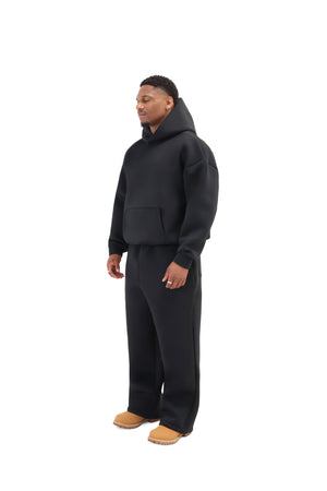 Scuba Wide Leg Joggers 450gsm black 3