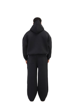 Scuba Wide Leg Joggers 450gsm black 6
