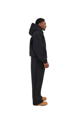 Scuba Wide Leg Joggers 450gsm black 8