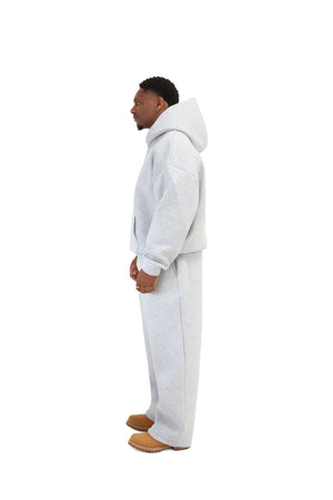 Scuba Wide Leg Joggers 450gsm grey 4