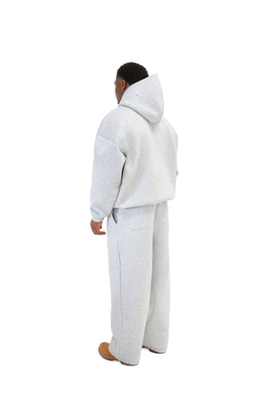 Scuba Wide Leg Joggers 450gsm grey 5