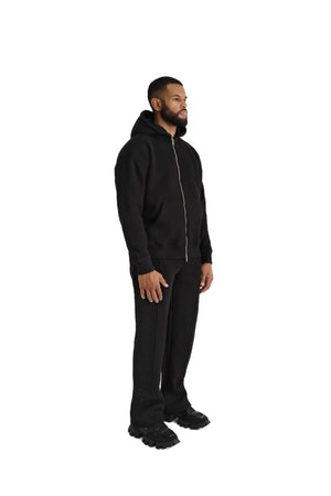 Ultra Luxury Oversized Zip Hoodies 550GSM black 1