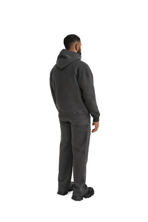 Ultra Luxury Oversized Zip Hoodies 550GSM charcoal 7