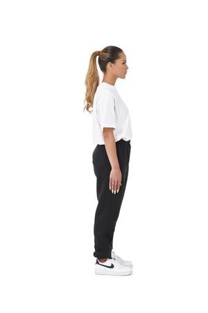 Wholesale Plain Black Over Sized Jogging Bottoms and Plain White Oversized T-shirt
